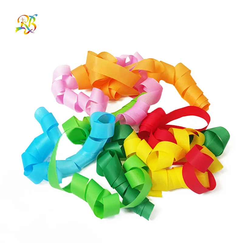 Party Decoration Paper Streamer Mini  Paper Rolls Birthday Party Streamer Colorful Paper Streamers