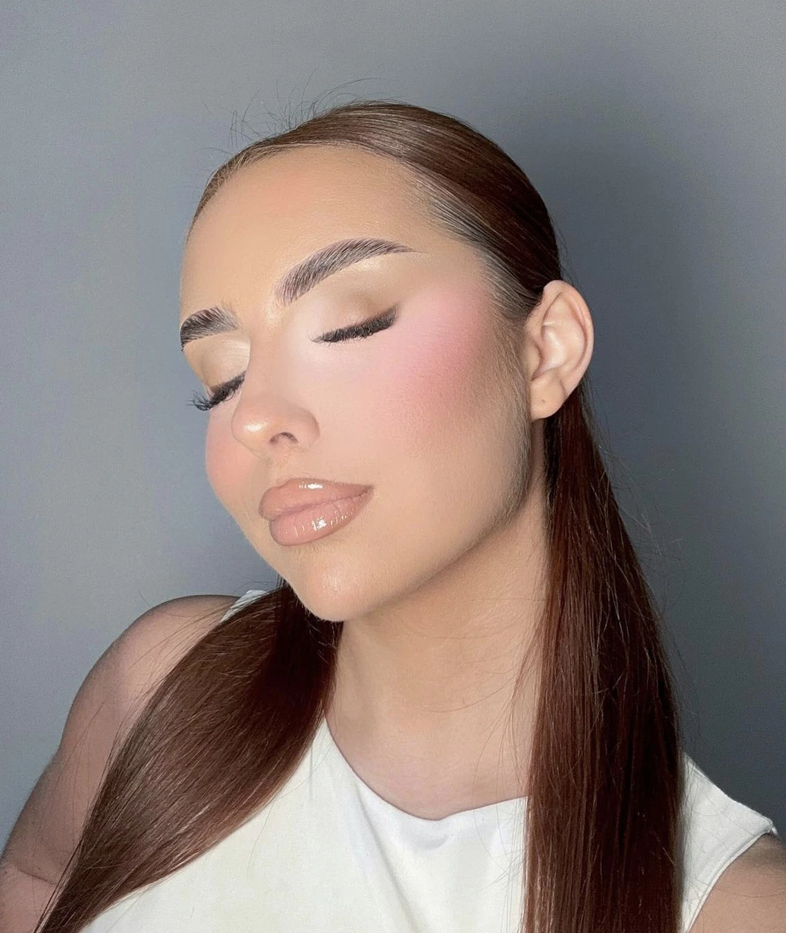 Popular face makeup custom heart shaped tube soft pinch liquid blush private label