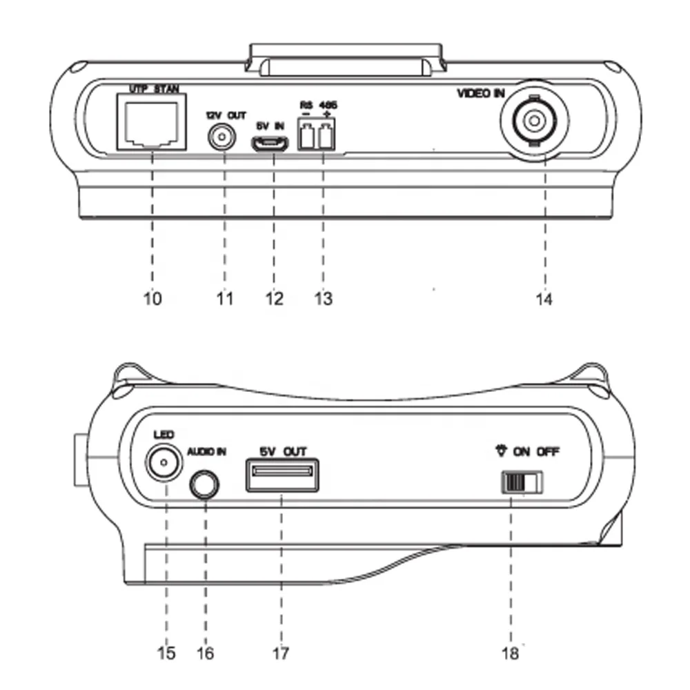 5-inch high-definition screen 8MP / PTZ UTP AHD+ TVI+ CVI+ CVBS /USB Charging treasure Coaxial visual control (UTC)