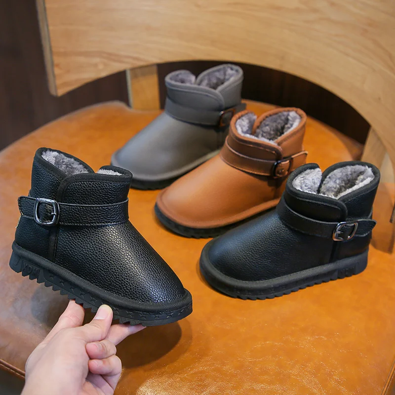 
New arrival High cut Hot style cross border high top girl snow boots winter boots ins running shoes leather shoes 