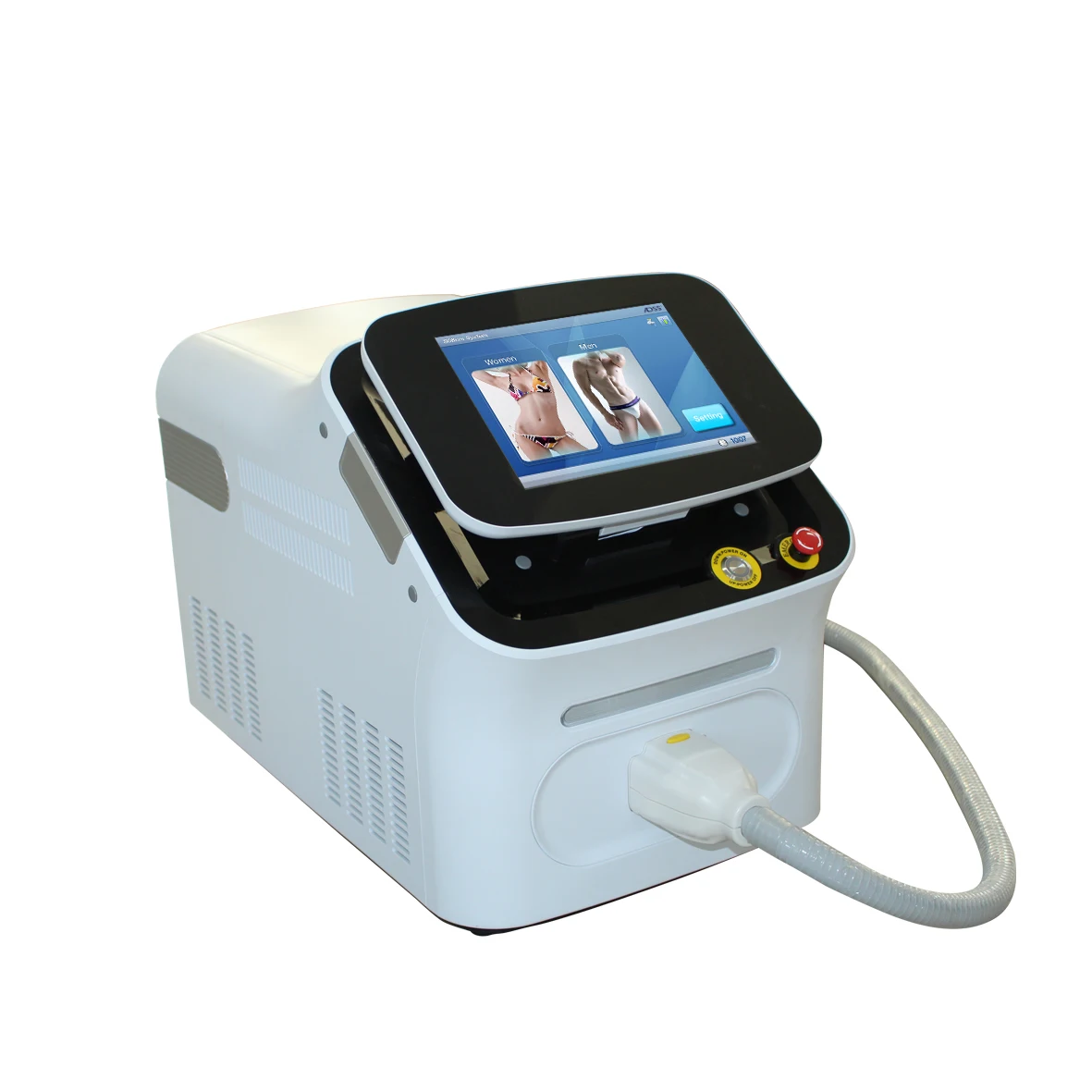 ADSS portable diode laser hair removal Equipment 4 Wave 755 808 940 1064nm Km Ice Platinum Ice Laser Hair Removal
