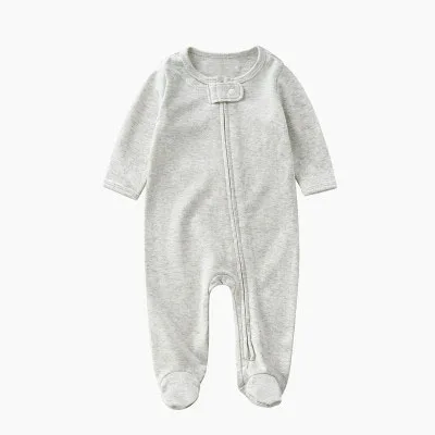 
soft unisex infant clothes for 0-12 Months baby footed cotton rompers 