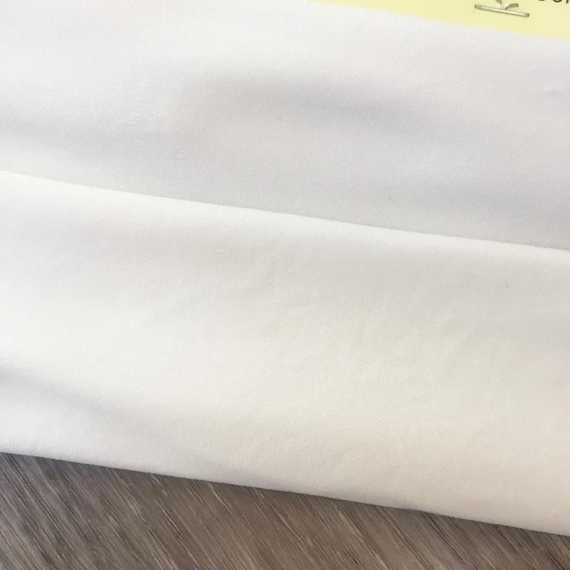 High Quantity Custom Weight No Print Double Brushed White Poly DBP Polyester DTY Fabric