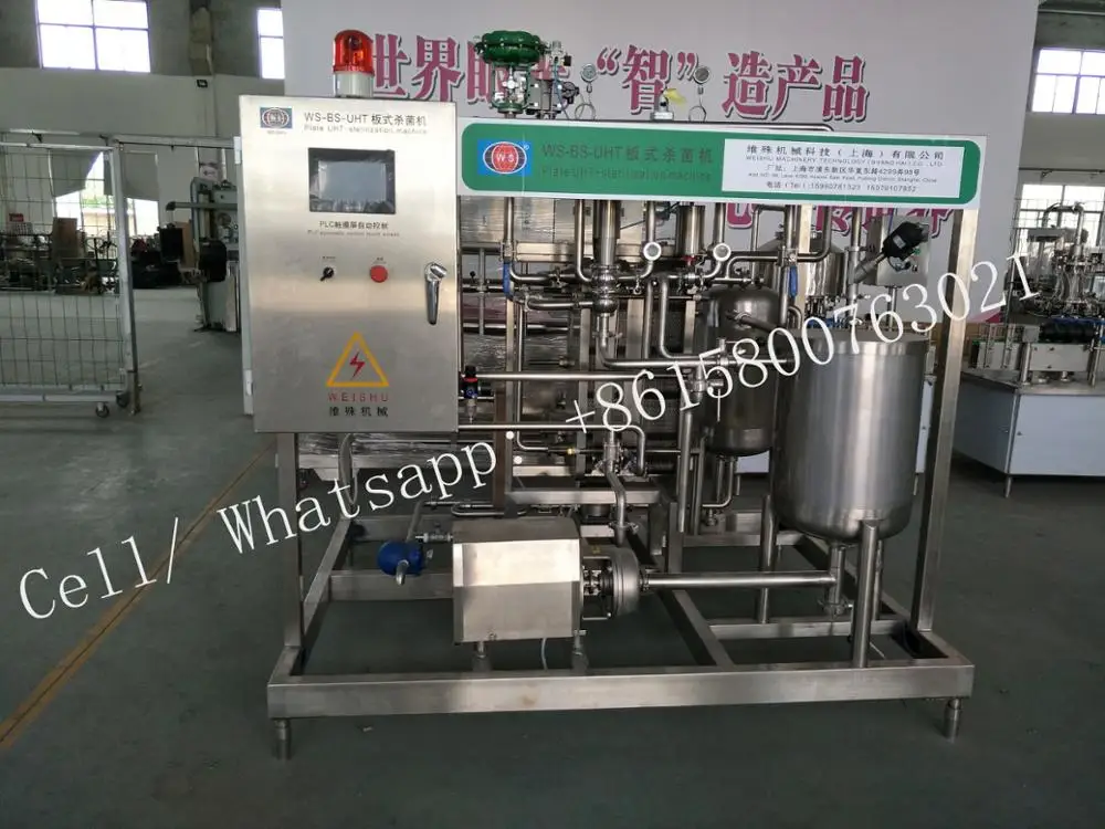 Small yield plate sterilizer for sterilizing liquid juices and eggs as well as beer