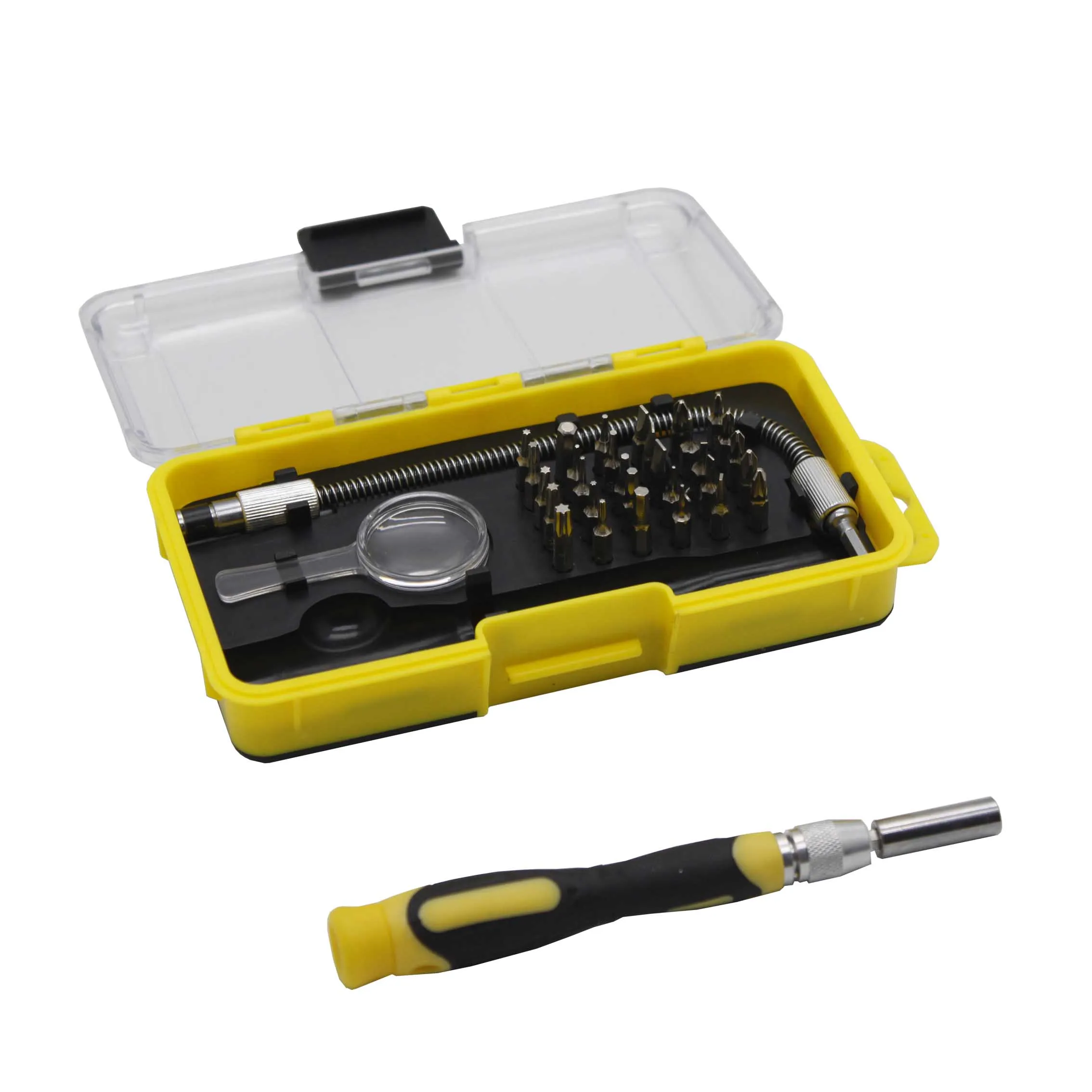Professional 34pcs Precision Screwdriver Set Tool Set Box In Plastic Case Customized Tool Kit Wholesale Vde