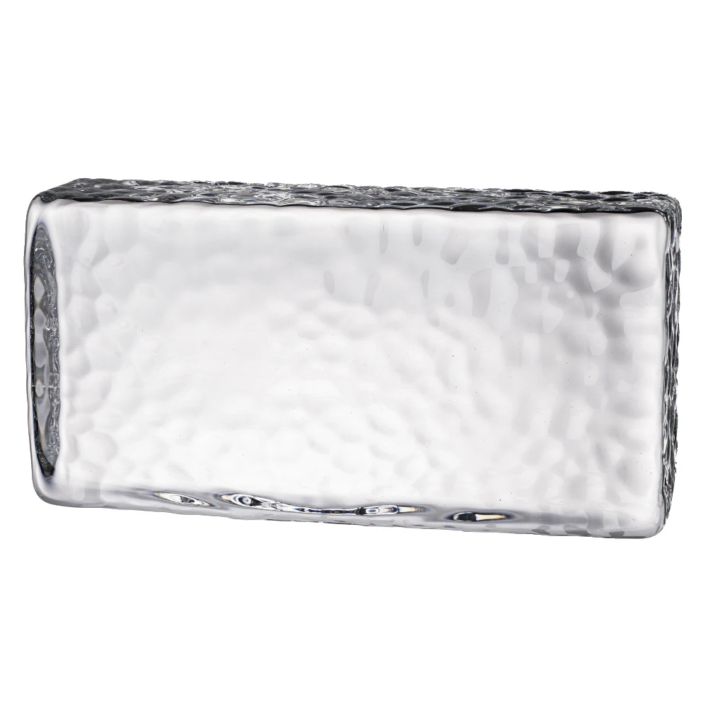 Honey comb surface crystal glass block decoration wholesale glass block factory
