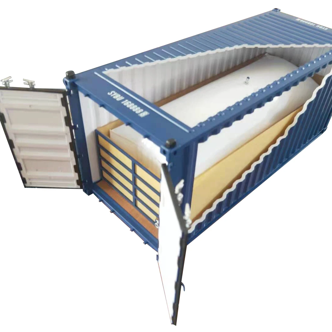 20ft Container Flexitank Bag 3 Inch Flexitank Valve 4 Layer PE Film Flexitank For Sunflower Oil Non-hazardous Liquid Store