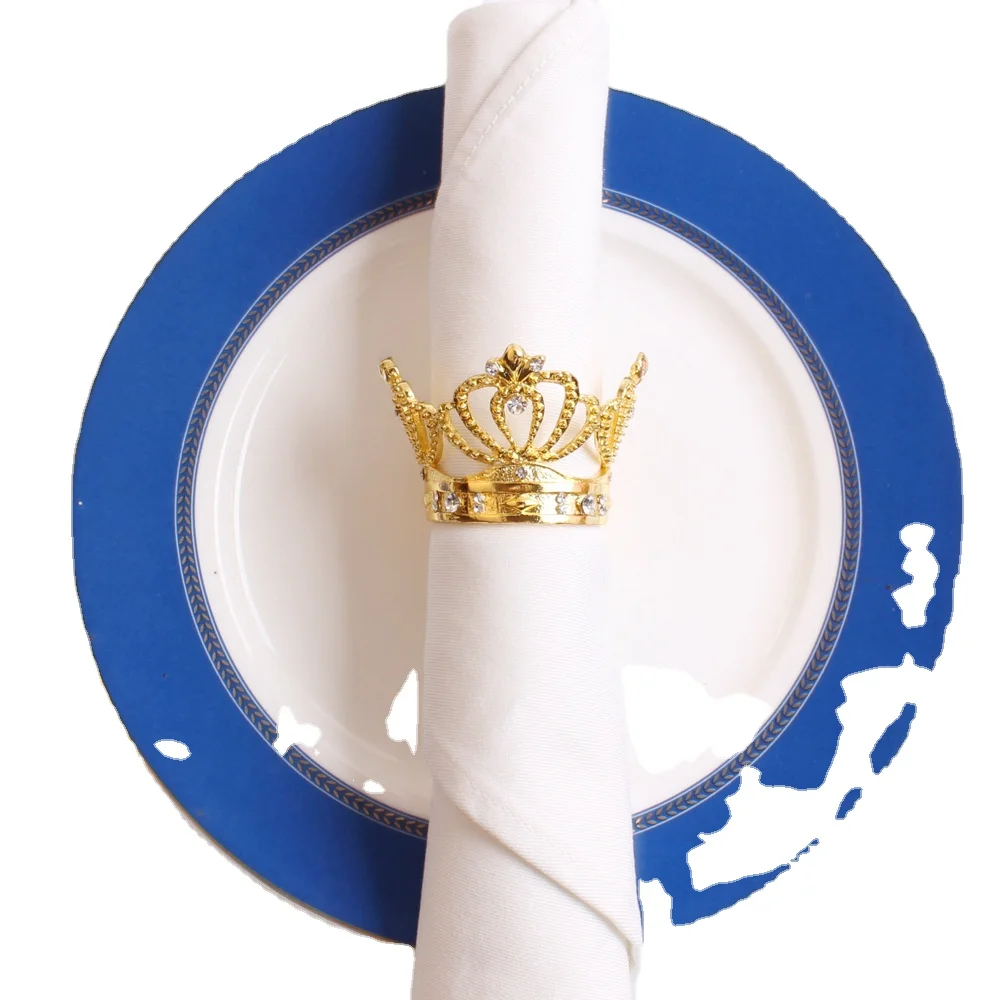 Wholesale Wedding Table Metal Round Silver And Gold Decorative Alloy Napkin Rings