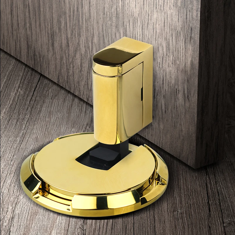 Zinc alloy automatic floor mounted door stopper mechanical door stopper