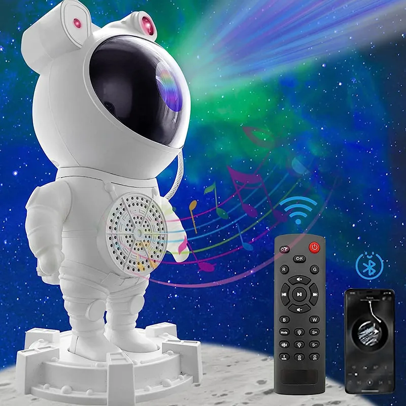 2024 Newest New Astronaut Table Lamp Astronauts Light Kids Star Night Light Projector USB RGB Remote Control Projector Lamp