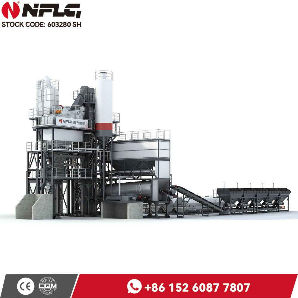 Drum Dryer Dust - Resistant Filter Bags Batch Mix LBKZ1200 Stationary Asphalt Mixing Plant