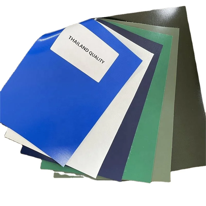 Thailand Malaysia B. Green Oliver Green PVC Leather Nylon PVC Coated Canvas PVC Canvas for Tents Lorry Covers Fishing Tank