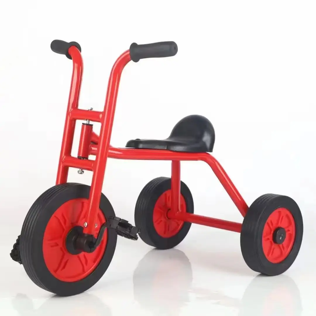 Durable Steel Fork Material Single-Speed Tricycle Ordinary Pedal Type Single Seat Design Kindergarten Use featuring Brake Line