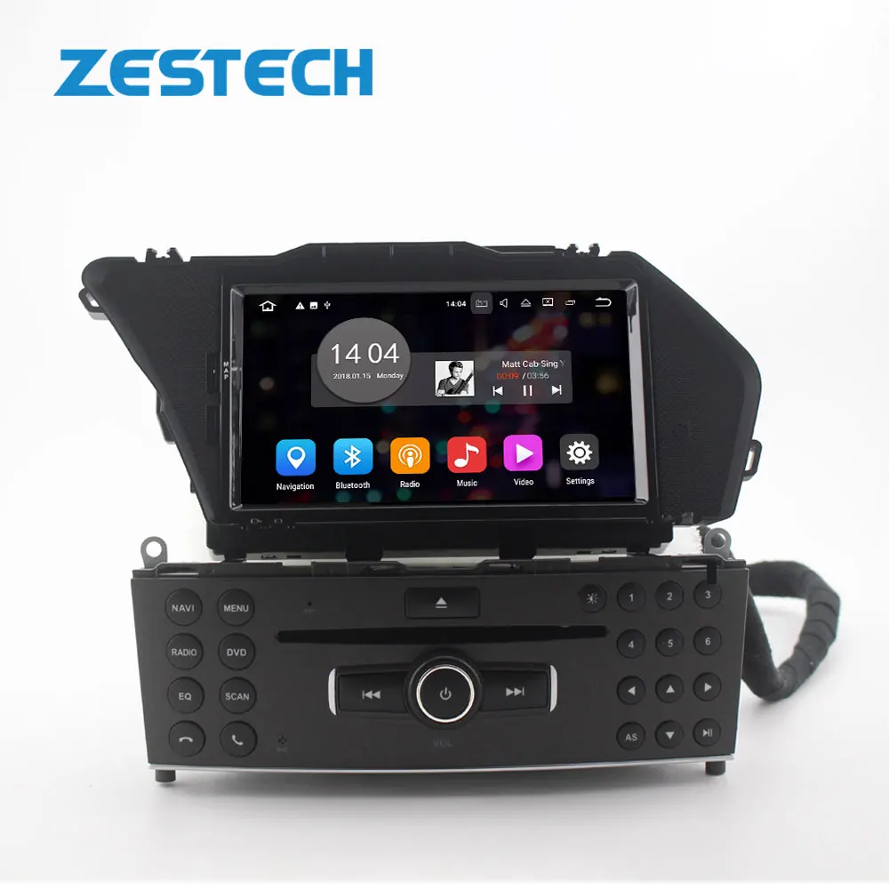 Octa Core DVD Player 2 Din Stereo Android 12 Car Radio for Mercedes-Benz GLK X204 2008-2014 GPS Navigation Autostereo Headunit