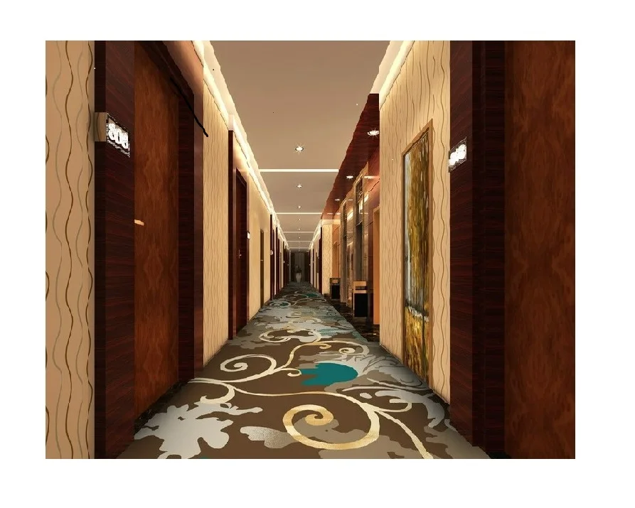 Hotel black pvc grey brown industrial logo plains flooring big hallway commercial wall to wall red carpet