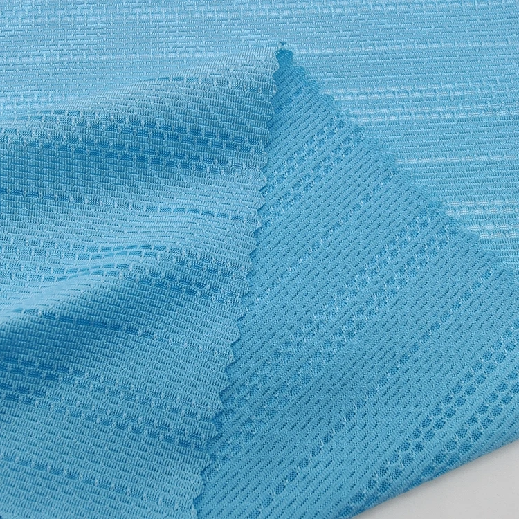 Stretch 125gsm Jacquard Knitted Polyester Spandex Jacquard Knit Fabric for Clothing/Dress