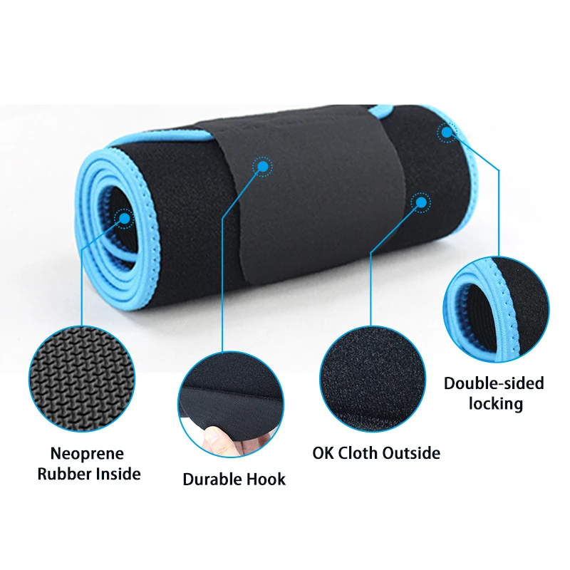 New Fitness Exercise Belly Wrap Trimmer Slimmer Compression Band With Pocket Belt Body Shaper Sweat Sauna Best Waist Trainers