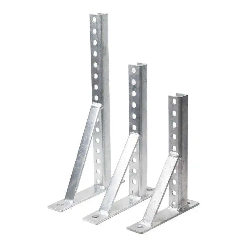 420mm Length Zinc Plated Unbraced Wall Brackets Wall Plate Welded on 27x18x1.2mm C Shape Profile for Simplify Fixing