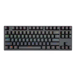 Newest Computer Keyboard Colorful LED Backlit 87 Keys RGB Gaming Mechanical Keyboard