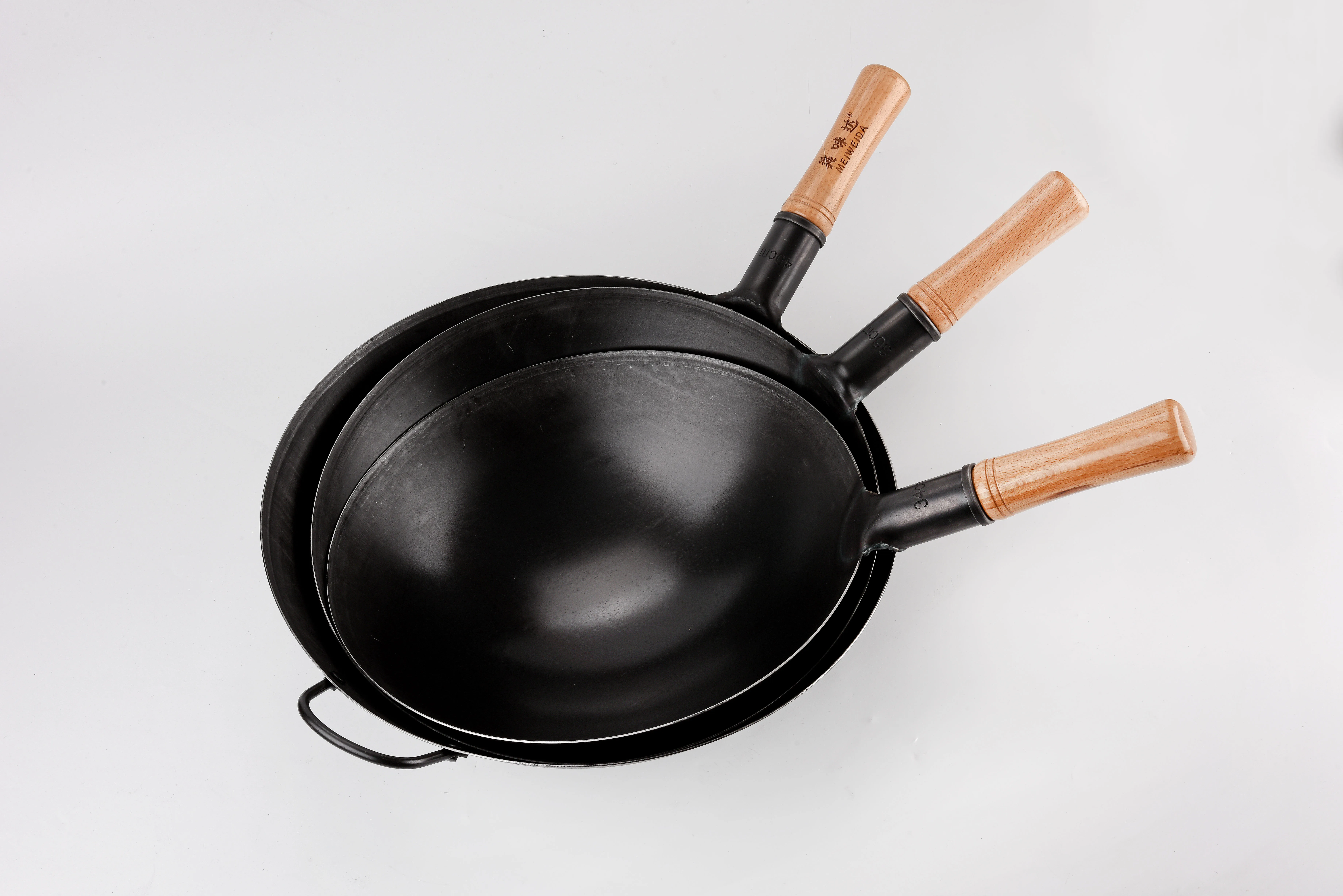 Chinese home Steel flat bottom Wok Induction Cooker Iron Wok, Affordable Quality Iron Pot