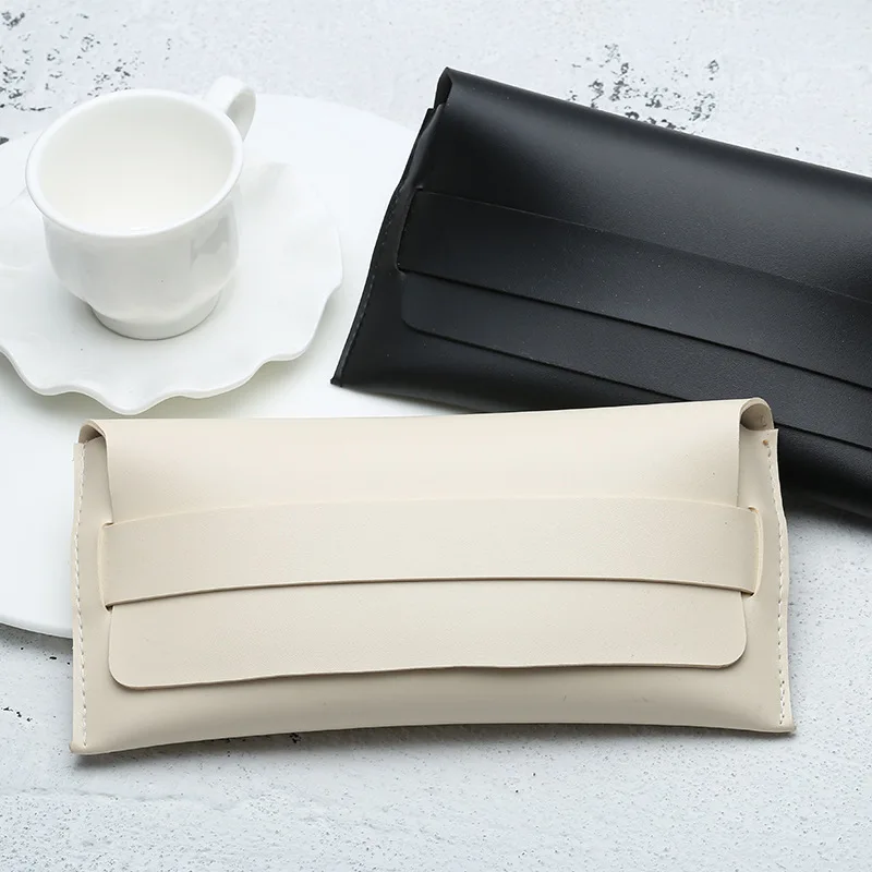 Wholesale Retro Big Eyewear Case Simple Waterproof Glasses Box Sunglasses Case White