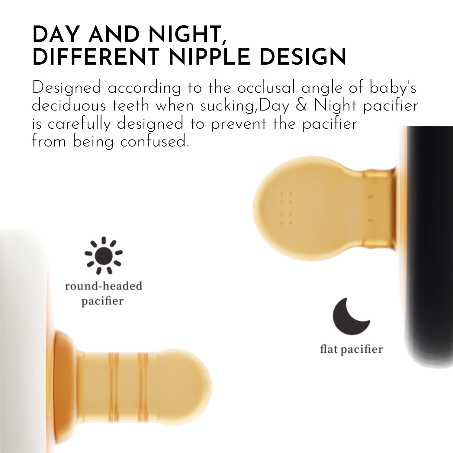 HEORSHE Baby Pacifier Natural Rubber Sublimation Baby Pacifier Bpa Free Baby Silicone Pacifier