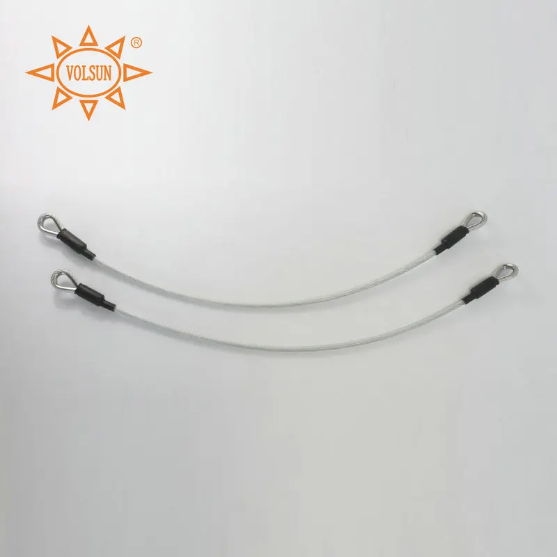 pvc coated steel wire rope sling 304 stainless steel wire rope fittings