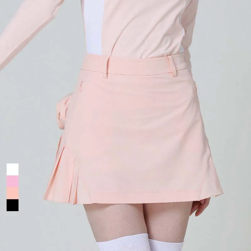 Custom 2023 Cloud Hide Sports Pleated Skirt Women Workout Fitness Pocket High Waist Quick Dry Running Golf Tennis Skirts