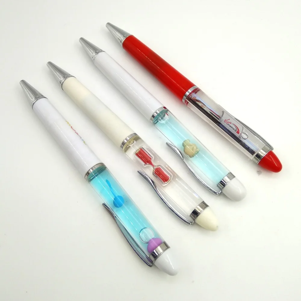 
2D 3D floater liquid oil floating ball pen 