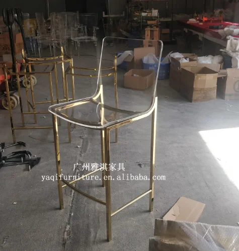  Bar chair selling custom clear acrylic style furniture hotel color design bar characteristic