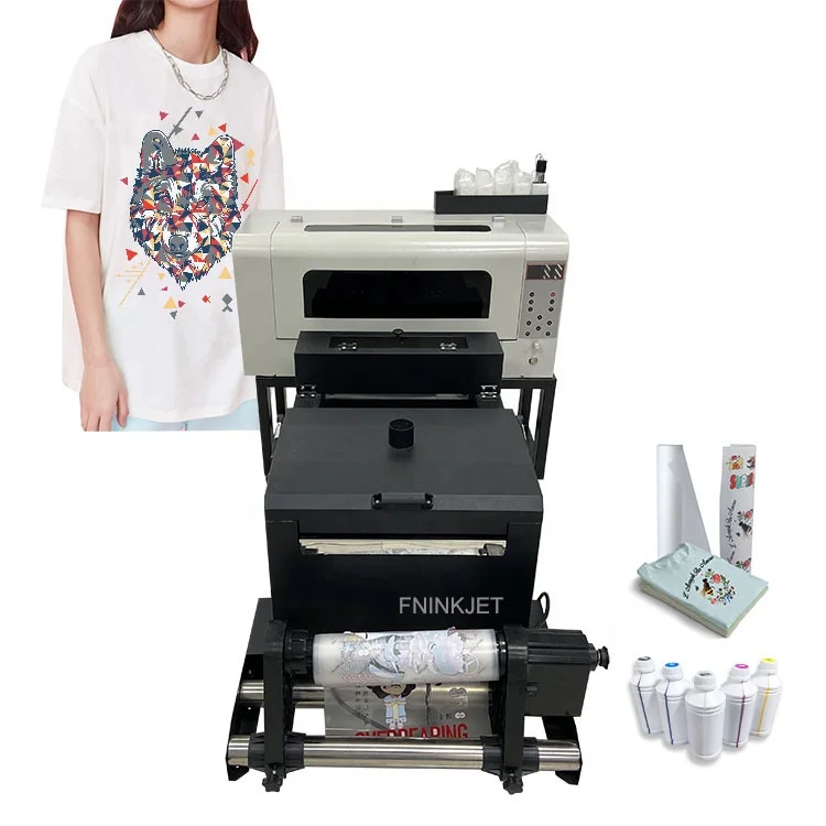Новый A3 + рулон DTF принтер для футболок с двойной головкой Epson прочный 30 см ширина все в одном