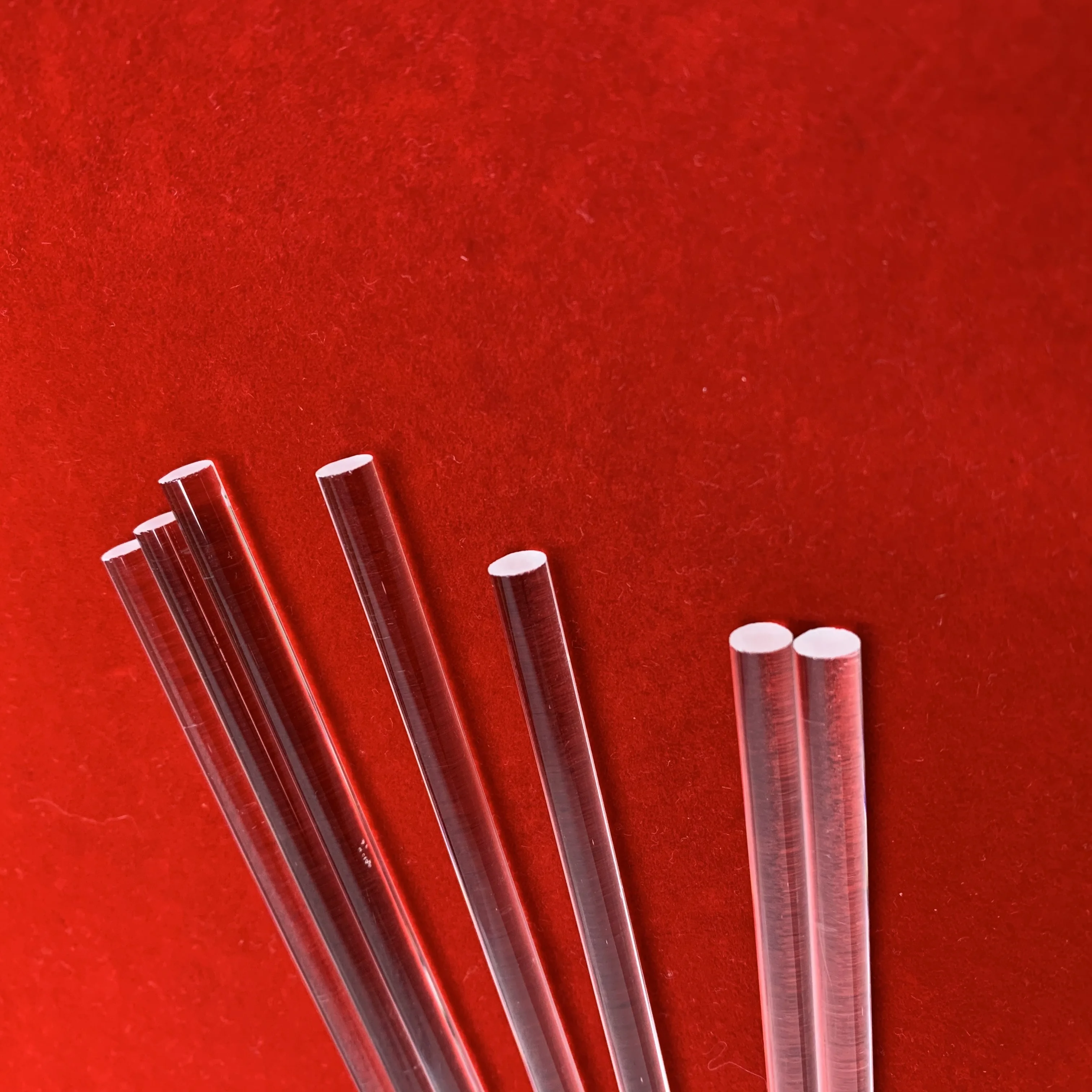 Decorative light guide Strip Bars Professional heating optical clear glass fused quartz crystal rod