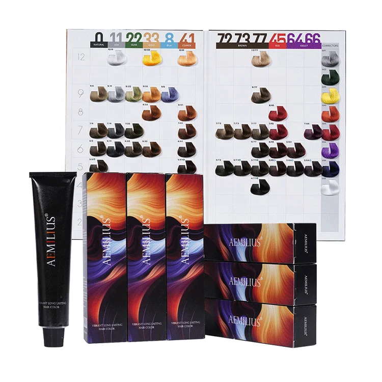 Factory OEM hair color paste low ammonium professional permanent hair dye cream