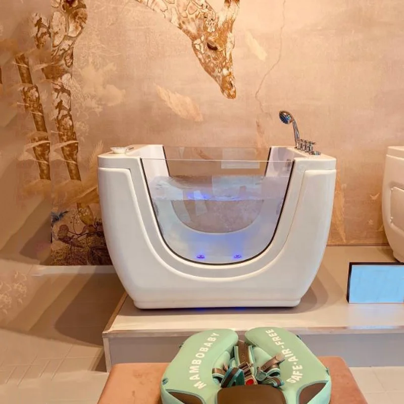 White color acrylic mini baby spa pool small freestanding baby bath tub for baby spa