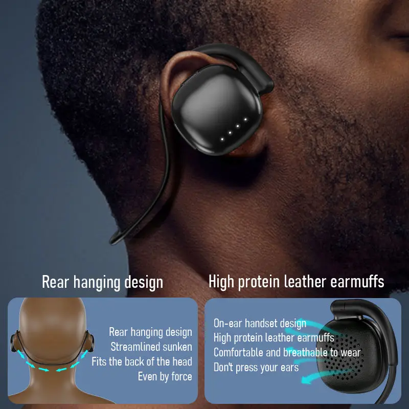 VV6 Bone connection Wireless Earhook Sport Gaming Headphones Noise Cancelling Ergonomic design Wireless headset