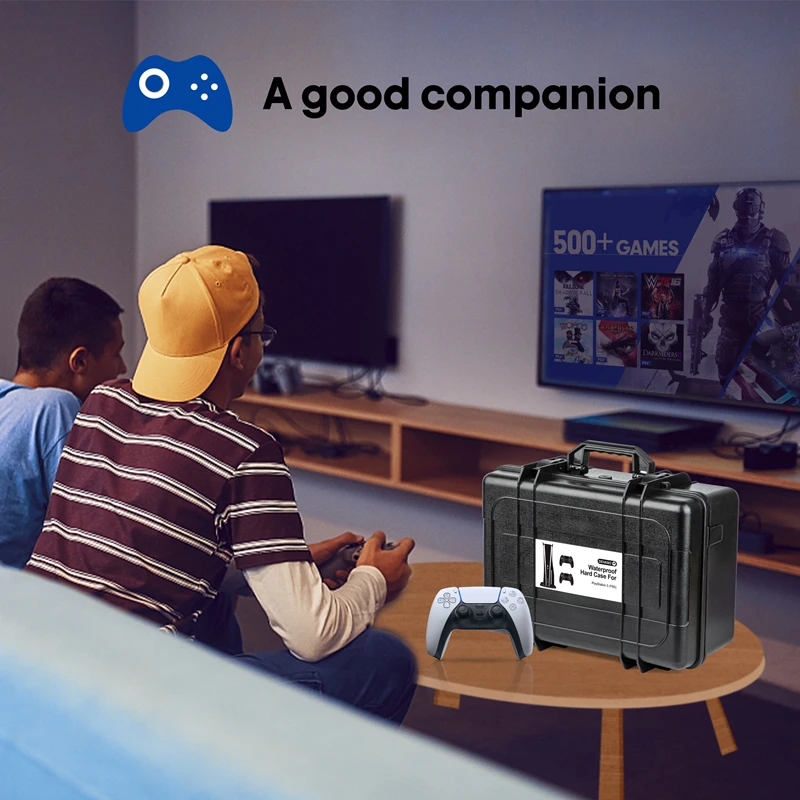 Travel Hard Case Carrying Case for PS5 PlayStation 5 Console Controllers Games Standard Digital Versions Accessories