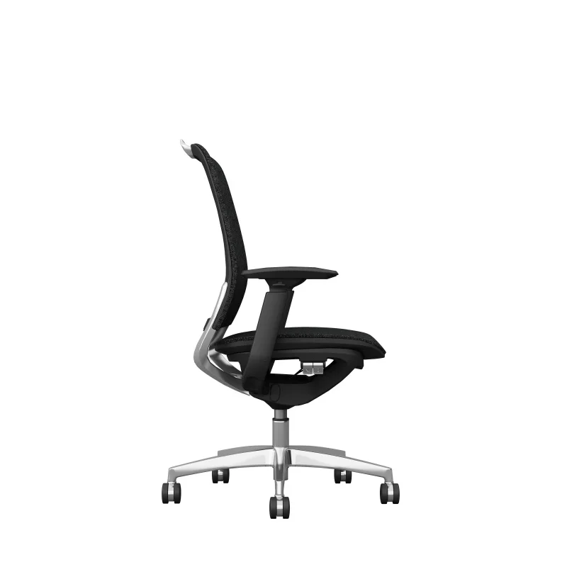New Model JNS-HMS-WK Mid Back Lumbar Support Modern Ergonomic Office Chair Auto-weight Sensing Tilt Tension Staff Chair