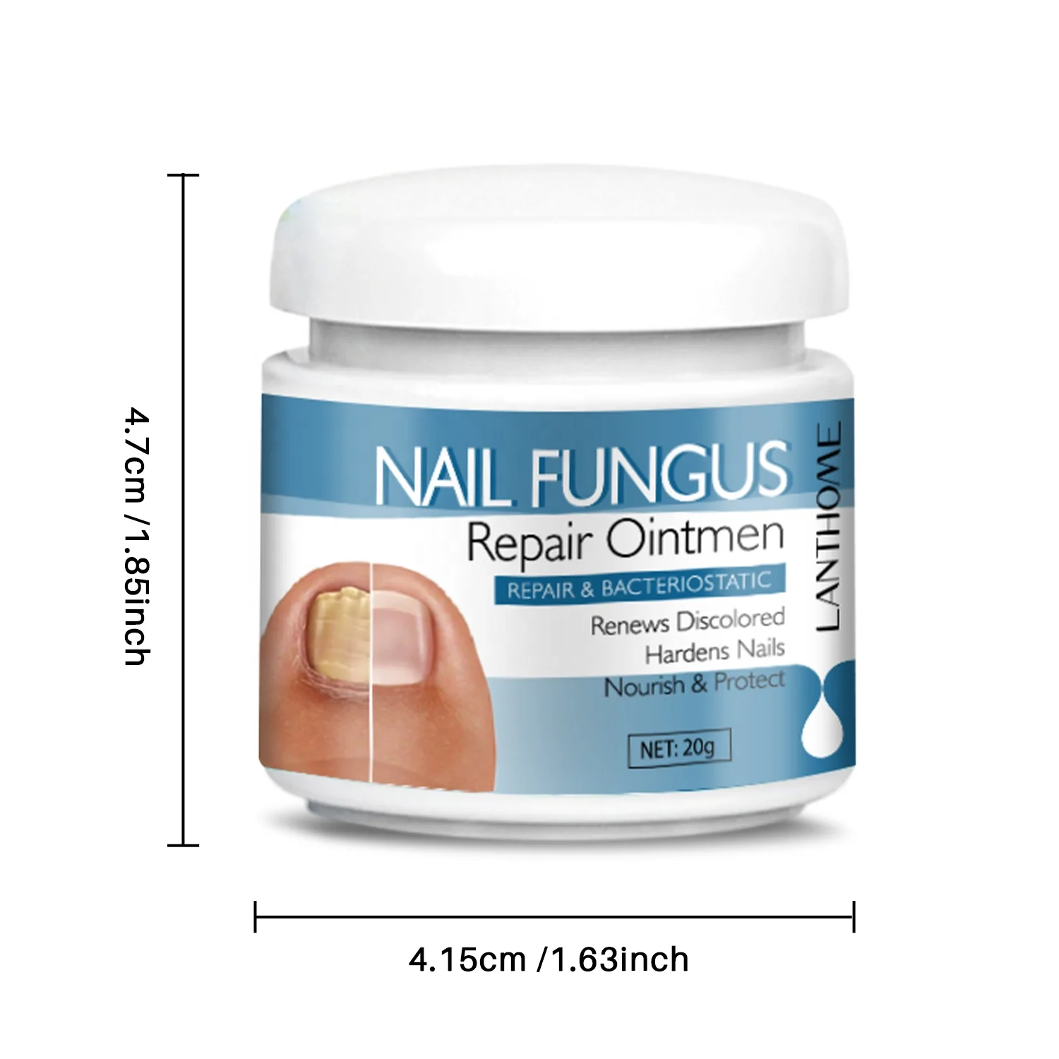 Lanthome Nail Fungus Removal Cream Onychomycosis Fungal Treatment Paronychia Anti Infection Feet Toe Fungal Care Ointment