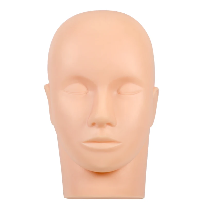 Silicone Model Heads Extensions Makeup Tools Practice Lash Rubber Eyelash Extension Training Mannequin Head