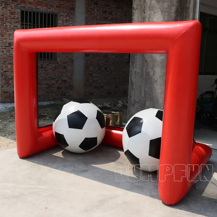Airtight shooter inflate air football door adults speed shoes games PVC Soccer Gate air sealed inflate air Football cage