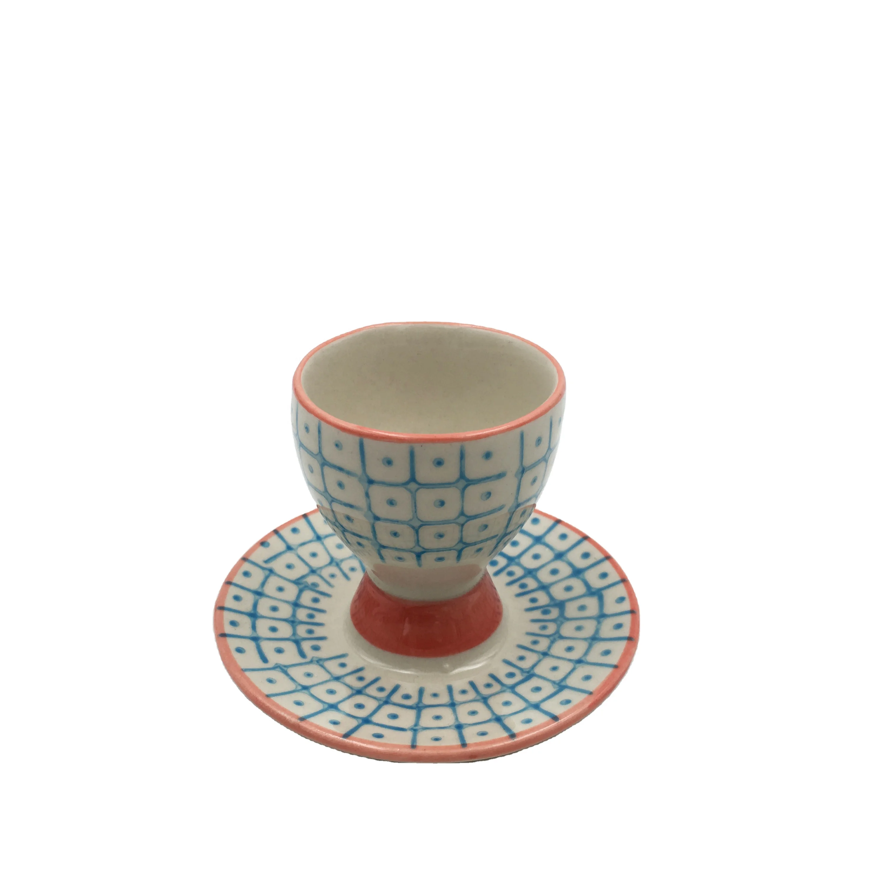 Multi Color Ceramic Egg Holder White Ceramic Hen Egg Holder with Lid for Hard Boiled Eggs Dishwasher Safe