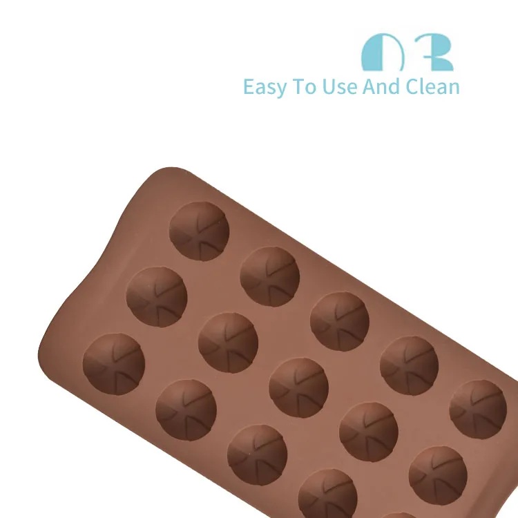 Personalized Silicone Chocolate Candy 3D Bar Ball Molds Chocolate Shell Shape Mold For Diy Baking