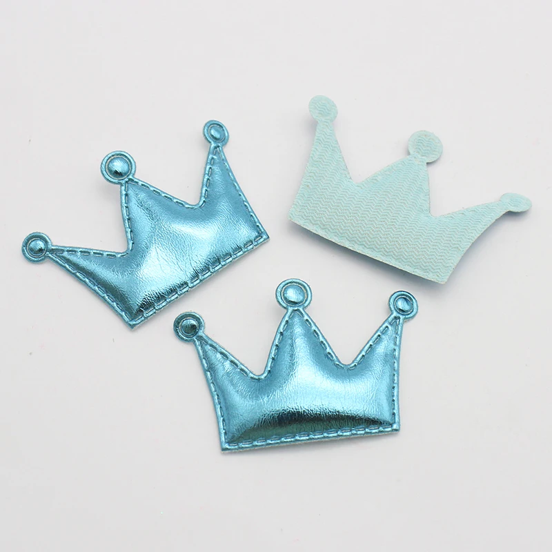 7 шт./10 шт. 45x30 мм материалы ручной работы Корона из искусственной кожи аксессуары для волос головной убор аксессуары L0602