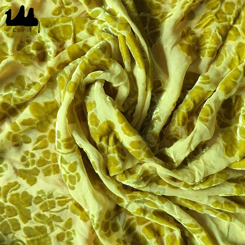 
New design burnout silk jacquard velvet fabric wholesale 