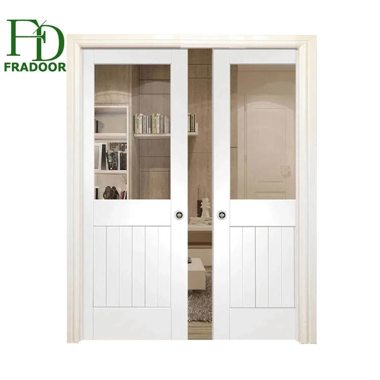 Interior Position Sliding Type Folding Wooden Doors Partition