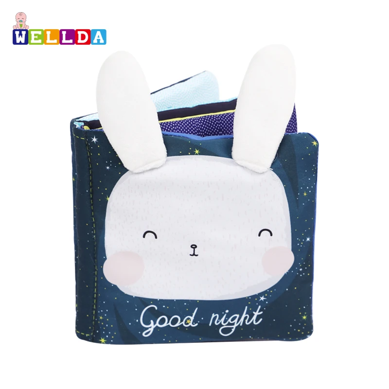 Baby Boy Girl Christmas Gifts Baby Books Learning Sensory Soft Cloth Tail Cloth Books For Infants Kids