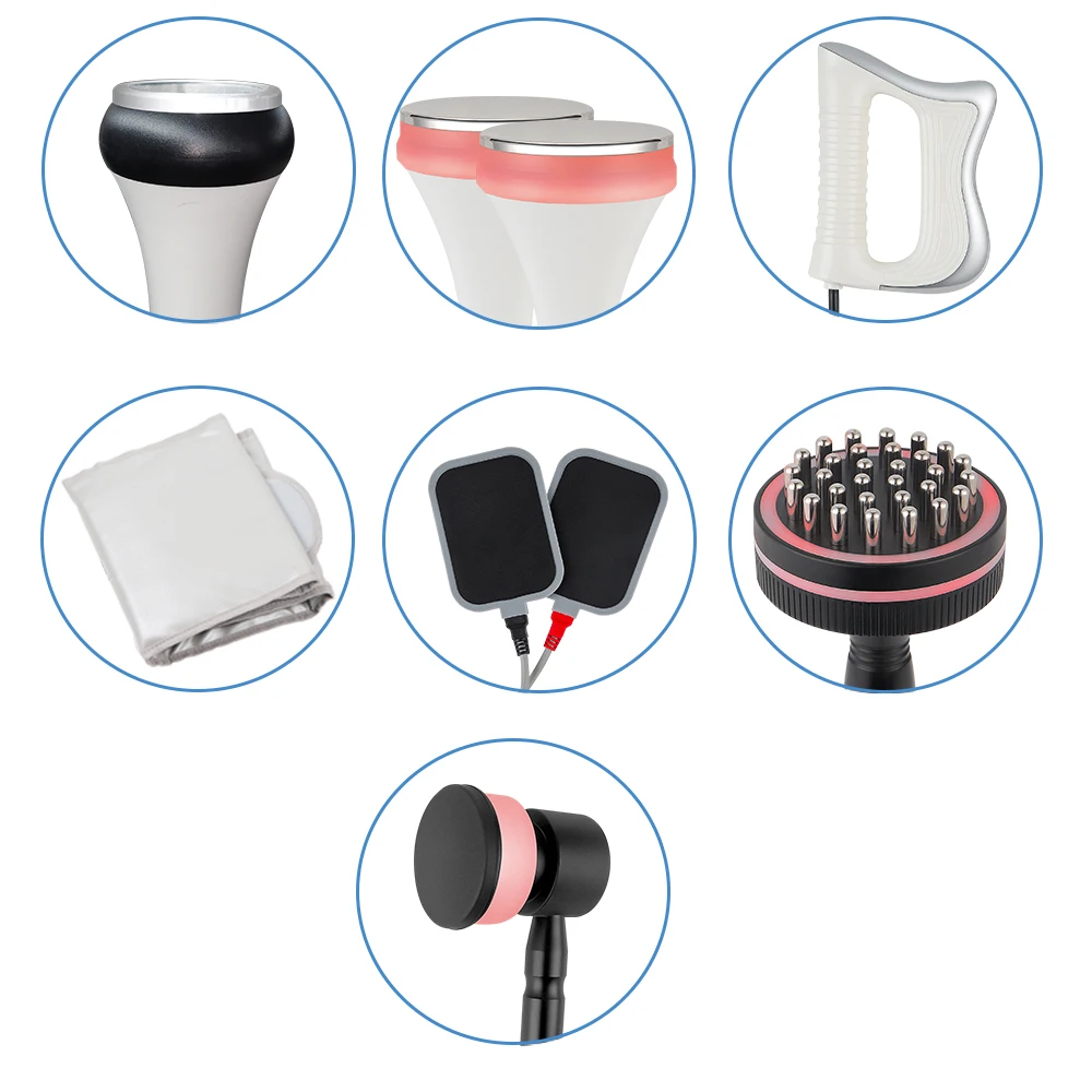 Portable 7 in 1 Infrared Vacuum Heating Gua Sha Scraping Massage emssings Meridian Brush Health Care machine