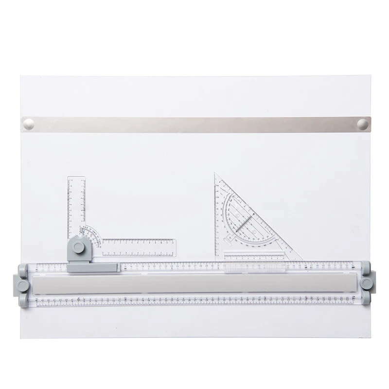 Best Selling Construction Machinery Drawing Board with Magnetic Magnetic Stripe Triangle Board Angle Ruler