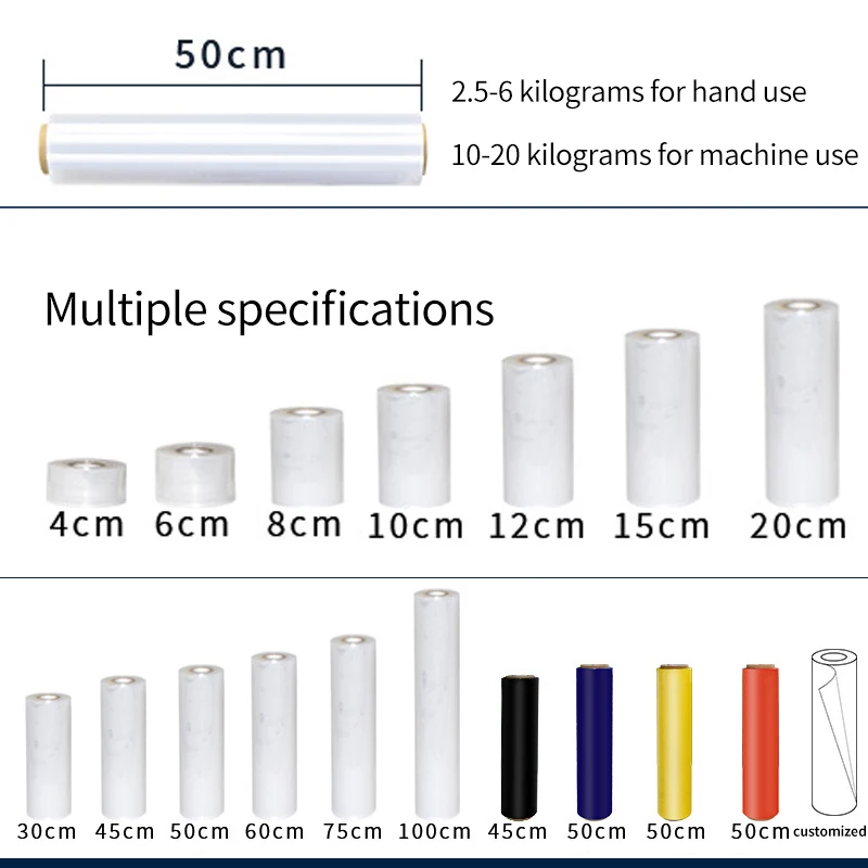 Wrapping Film Packing Shrink Film Clear Stretch Film Lldpe Shrink Wrap Plastic Wrap Roll Polyethylene Package Carton Transparent