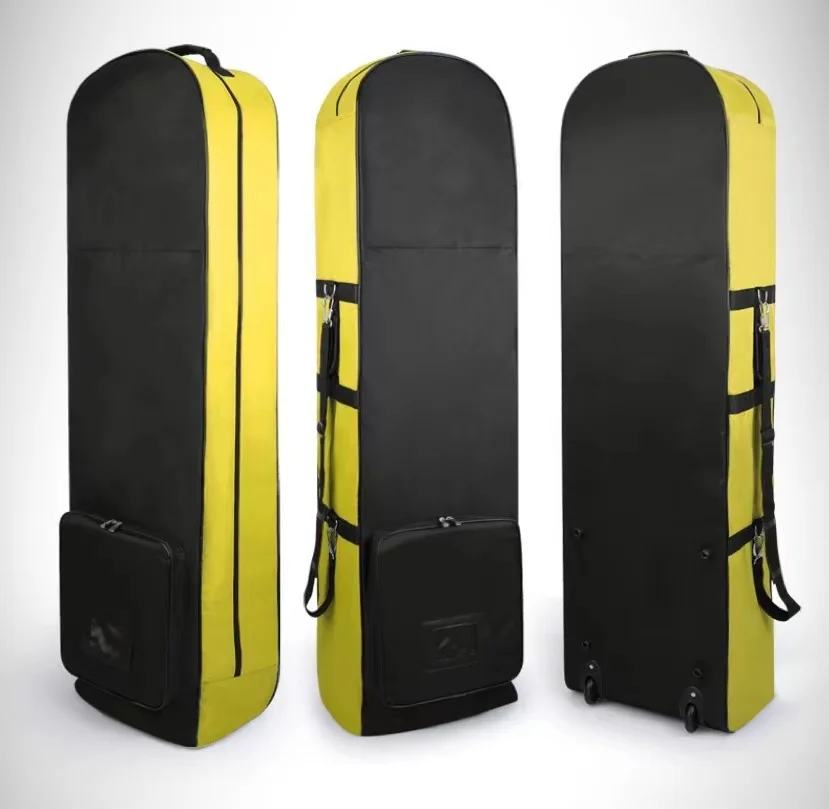 Durable Foldable Golf Equipment Travel Covers Aviation Golf Cases Portable Golf Travel Bag with Wheels